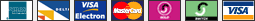 Credit Cards supported