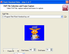 SWF file selection and Frame capture
